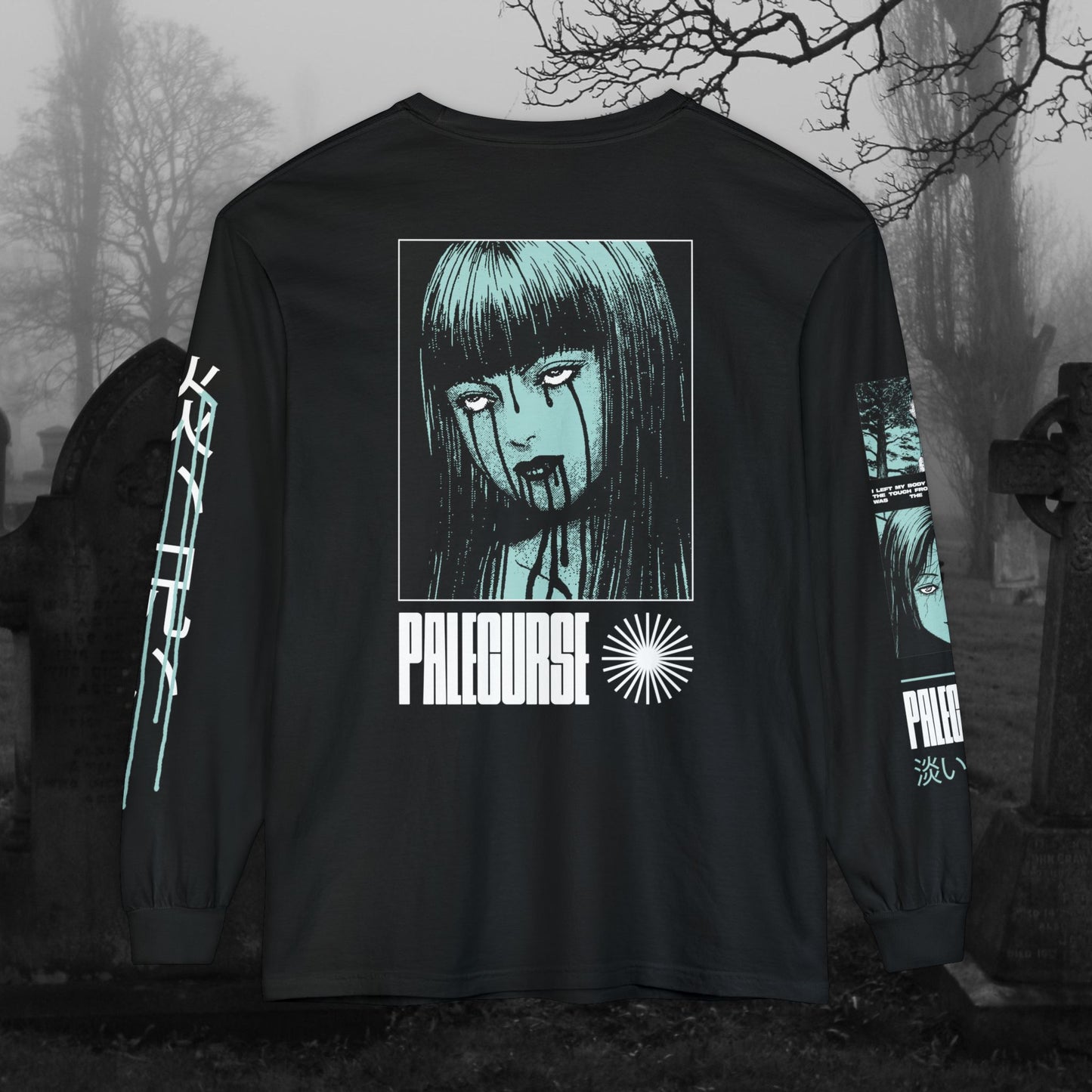 Original Blue Bleeding Girl Long Sleeve